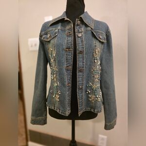 AZI Embellished Denim Jacket